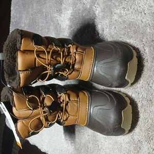 Members Only Brown and Gray Winter Boots